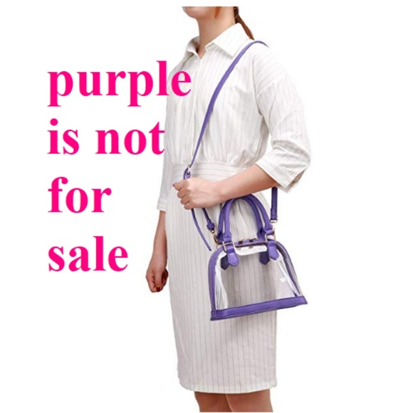 yellow clear stadium purse transparent crossbody - Picture 4 of 4